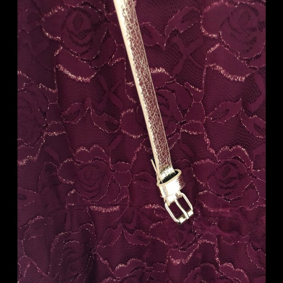 Maroon and Gold Dress - Picture 2 of 2